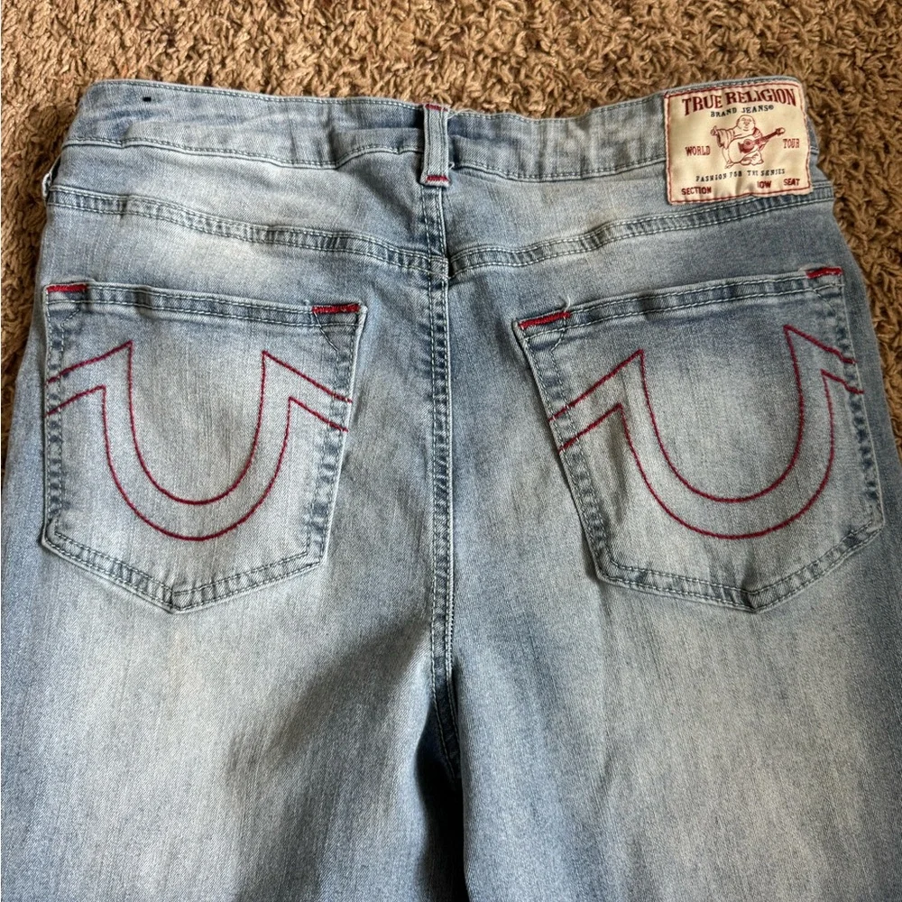 True Religion Halle High Rise Super Skinny Jeans Light Blue size 30 - Picture 10 of 14